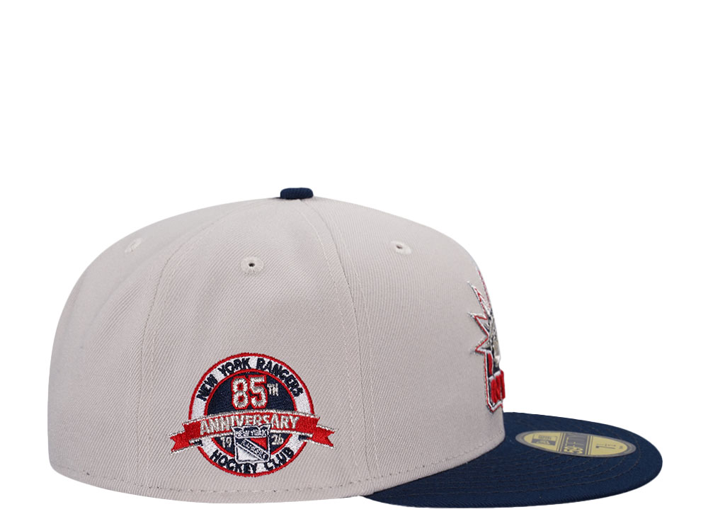 New Era New York Rangers 85th Anniversary Stone Two Tone Edition 59Fifty Fitted Hat