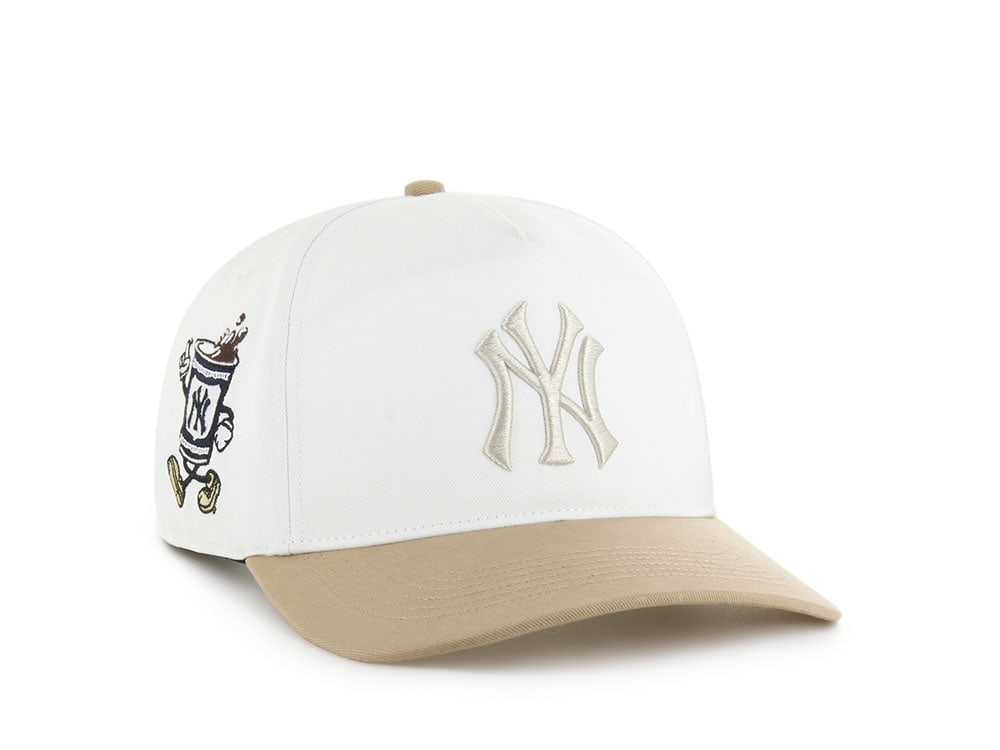 47Brand New York Yankees White Cartoon Icon Edition Hitch Snapback Cap