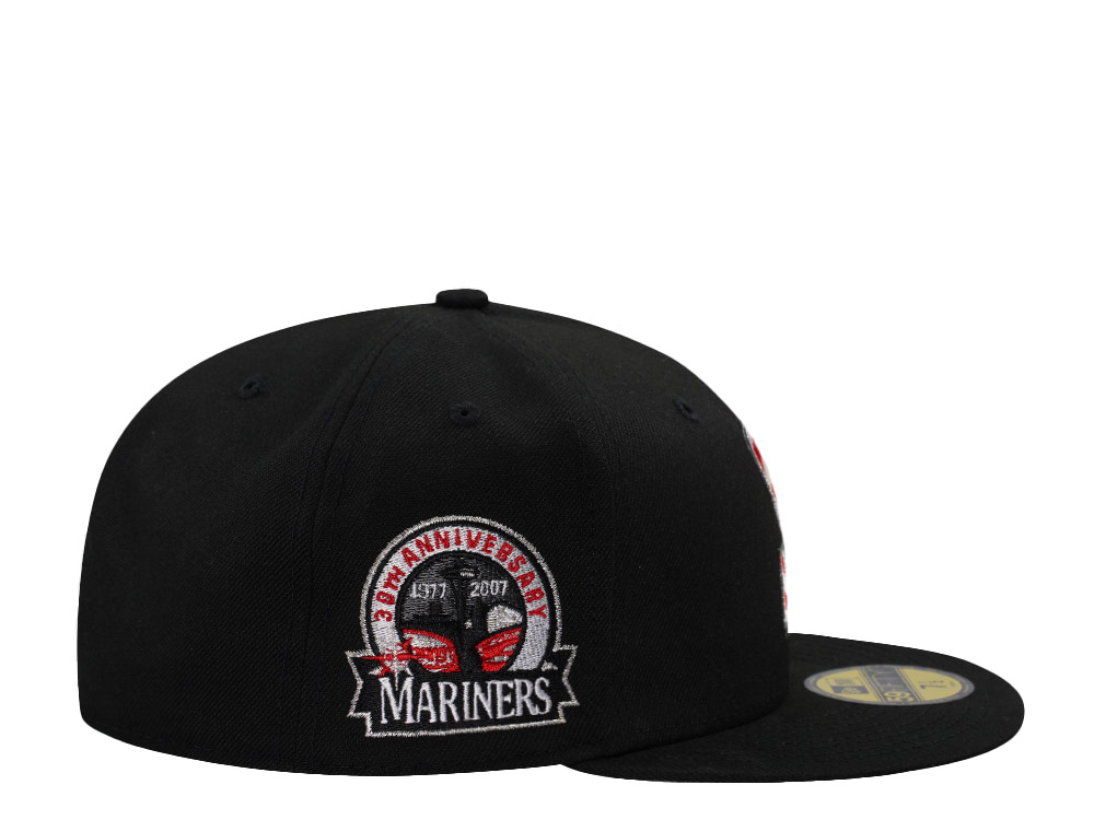 New Era Seattle Mariners 30th Anniversary Black Prime Edition 59Fifty Fitted Cap