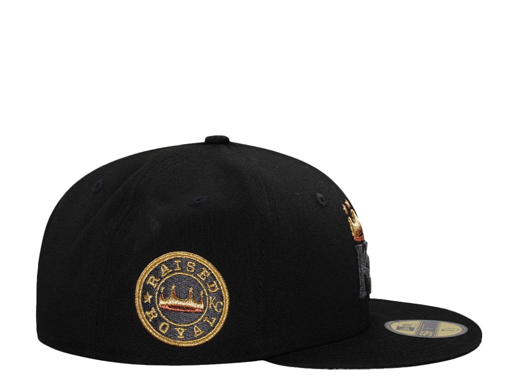 New Era Kansas City Royals Blackout Gold Edition 59Fifty Fitted Hat