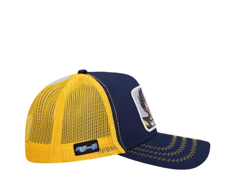 Capslab Dragon Ball Z Vegeta Blue/Yellow Trucker Snapback Hat