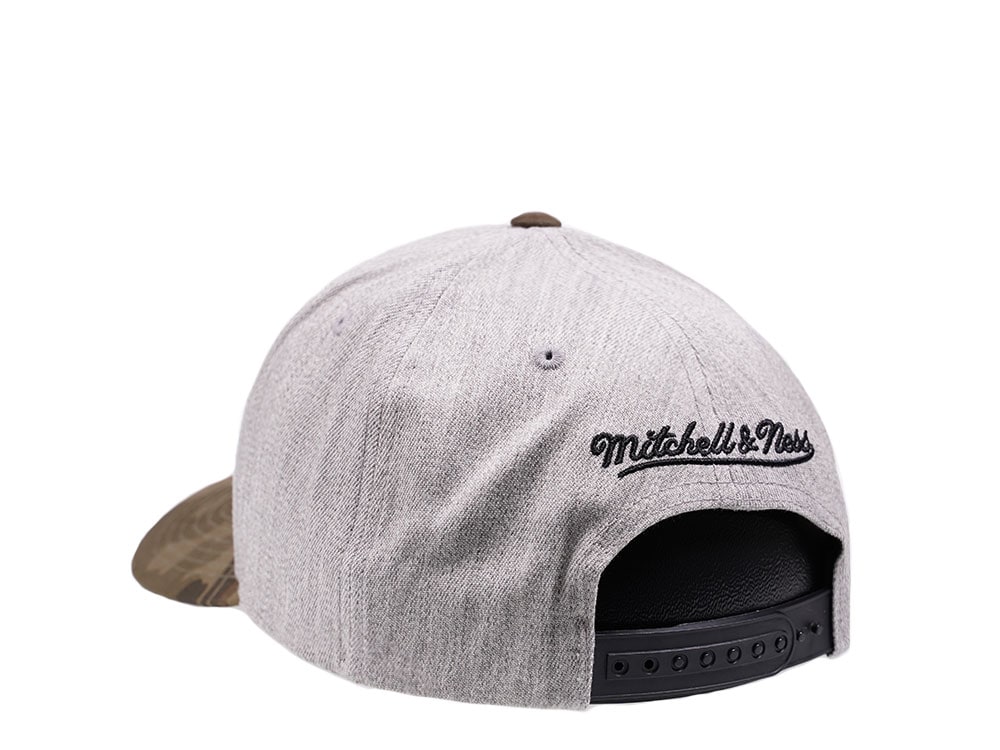 Mitchell & Ness Los Angeles Clippers Heather and Camo 110 Flex Snapback Hat