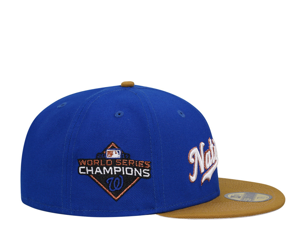 New Era Washington Nationals World Series Champions 2019 Copper Prime Two Tone Edition 59Fifty Fitted Hat