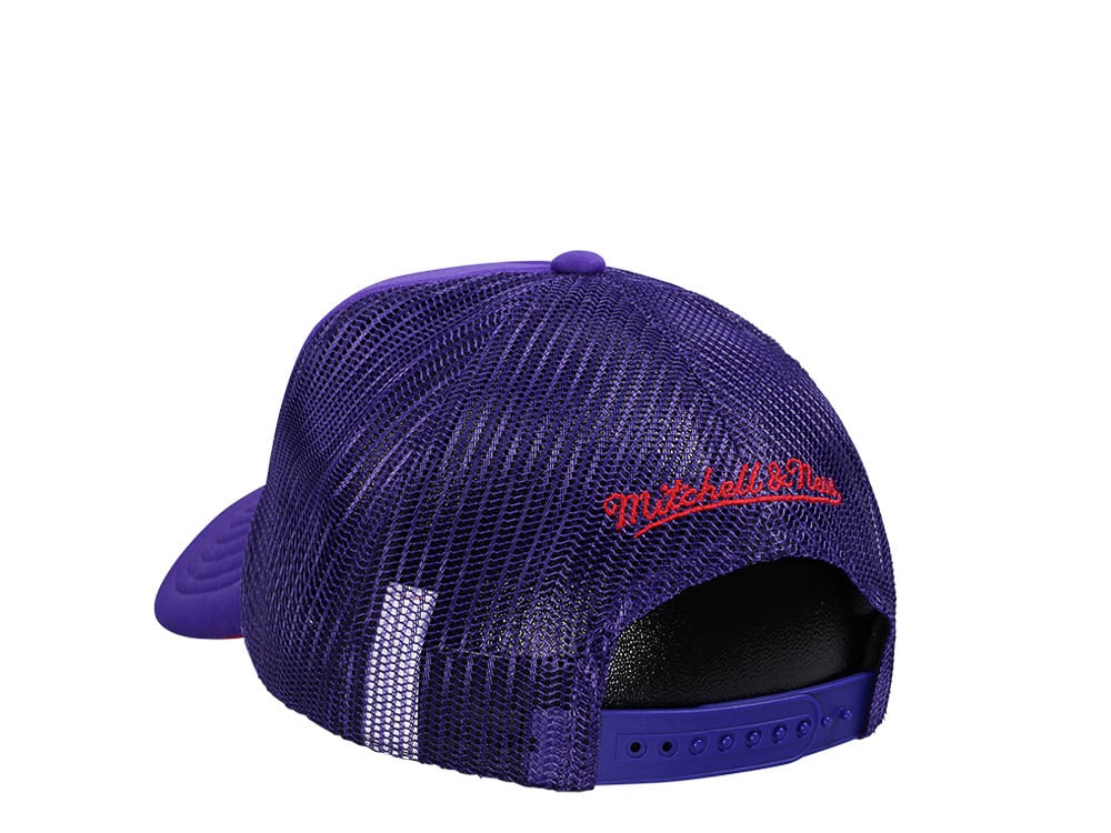 Mitchell & Ness Toronto Raptors Purple Billboard Trucker Snapback Hat