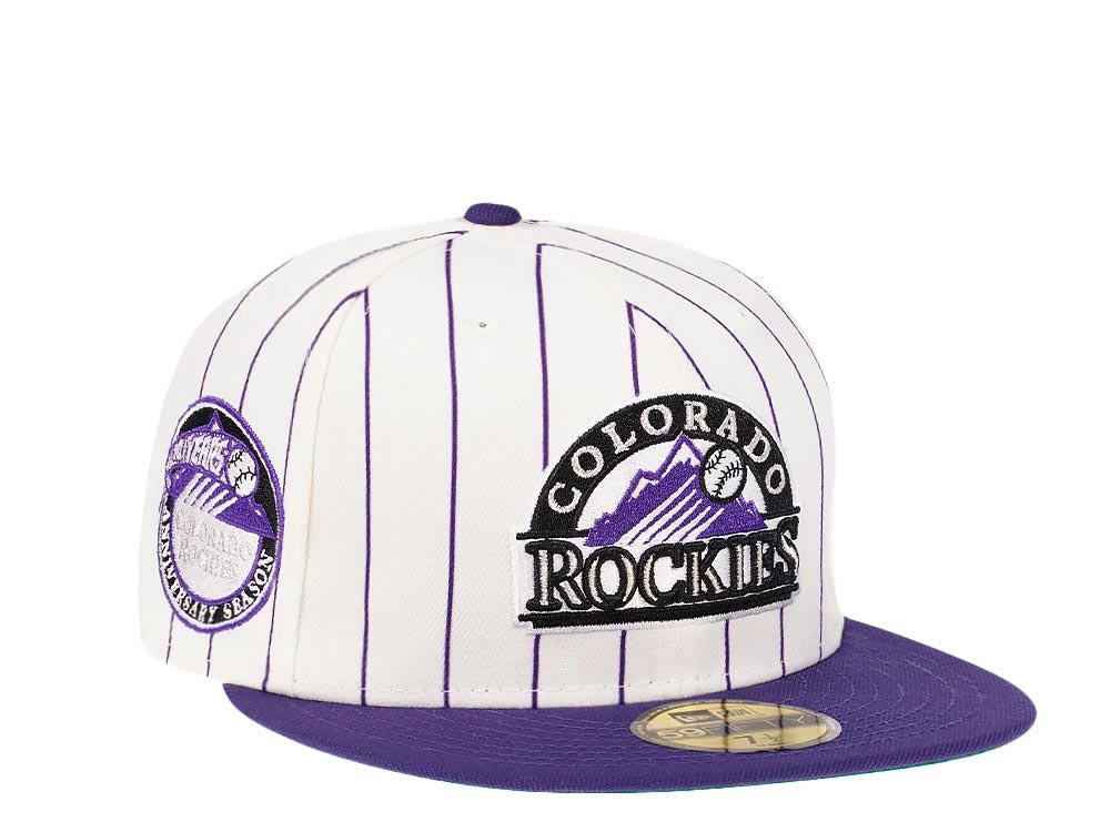 New Era Colorado Rockies 10th Anniversary Pinstripe Heroes Elite Edition 59Fifty Fitted Hat