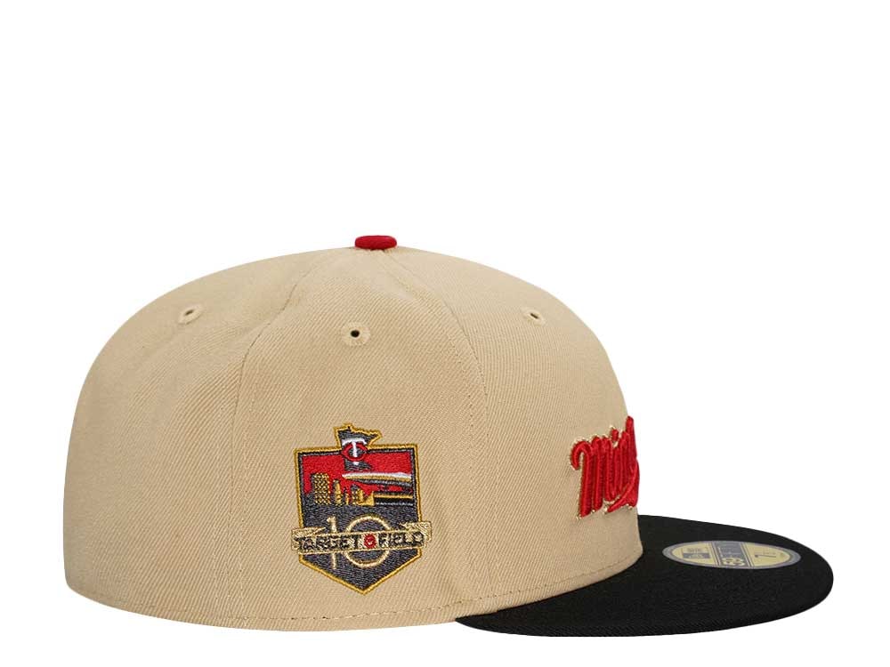 New Era Minnesota Twins 10th Anniversary Target Field Vegas Two Tone Edition 59Fifty Fitted Hat