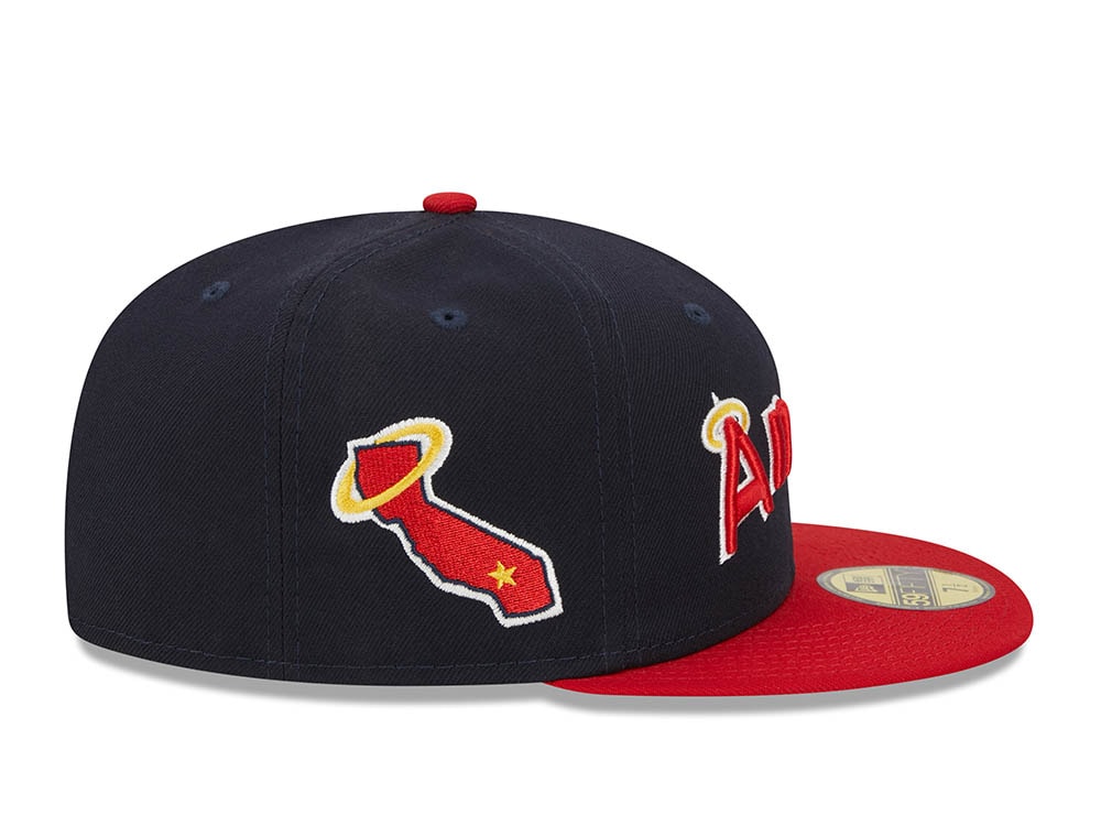 New Era California Angels Retro Script Two Tone Throwback Edition 59Fifty Fitted Hat