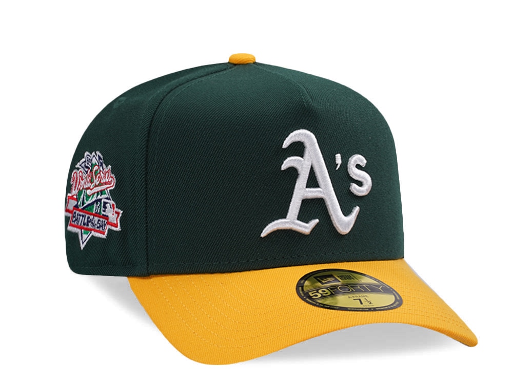 New Era Oakland Athletics World Series 1989 Dark Green Two Tone Edition 59Forty A Frame Fitted Cap