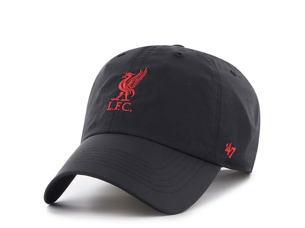 47Brand Liverpool FC Black Brrr Clean Up Strapback Hat