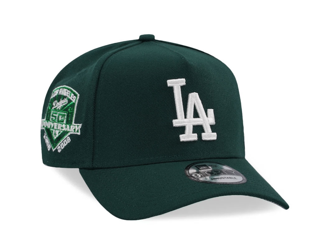 New Era Los Angeles Dodgers 50th Anniversary Green Classic Edition 9Forty A Frame Snapback Hat