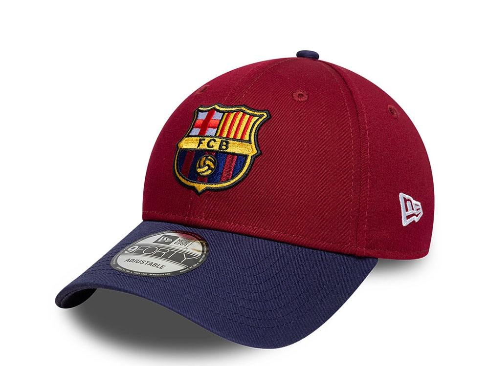 New Era Barcelona Fc Maroon Two Tone 9Forty Snapback Cap