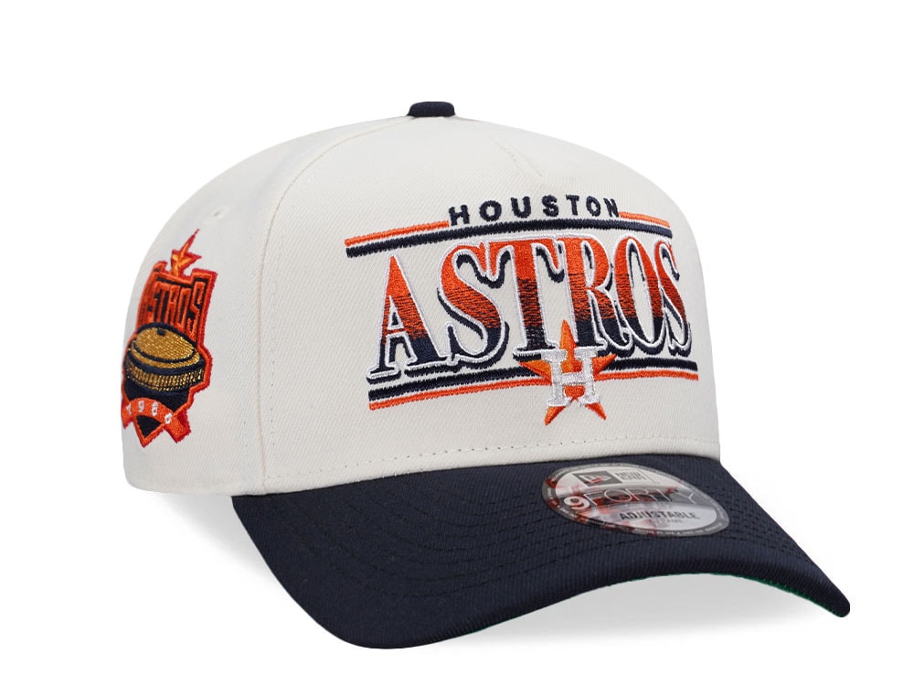 New Era Houston Astros Astro Dome Retro Chrome Two Tone Edition 9Forty A Frame Snapback Hat