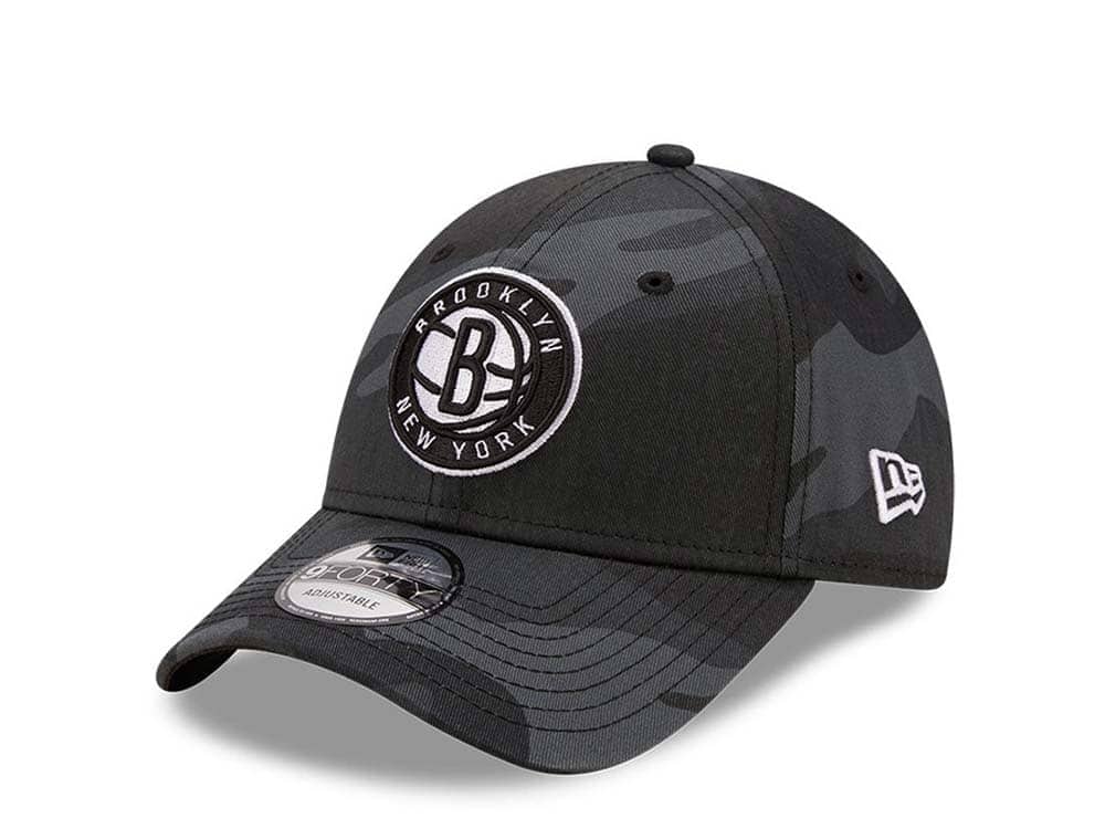 New Era Brooklyn Nets Dark Camo 9Forty Strapback Hat