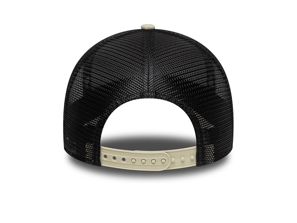 New Era Newcastle United Fc Faux Suede Stone Edition 9Forty A Frame Trucker Snapback Cap