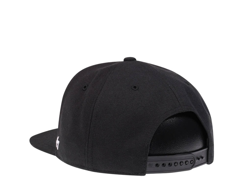 47Brand Chicago Blackhawks No Shot Black Captain Snapback Hat