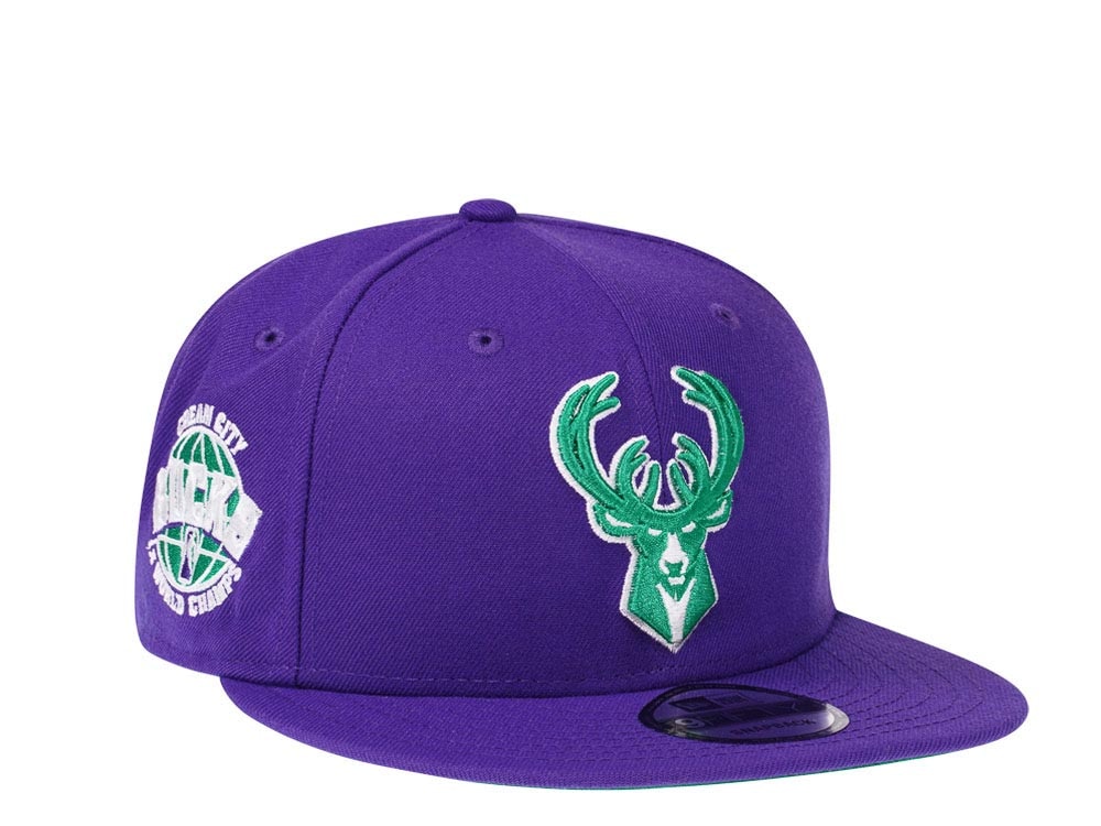 New Era Milwaukee Bucks Color Flip Throwback Edition 9Fifty Snapback Hat