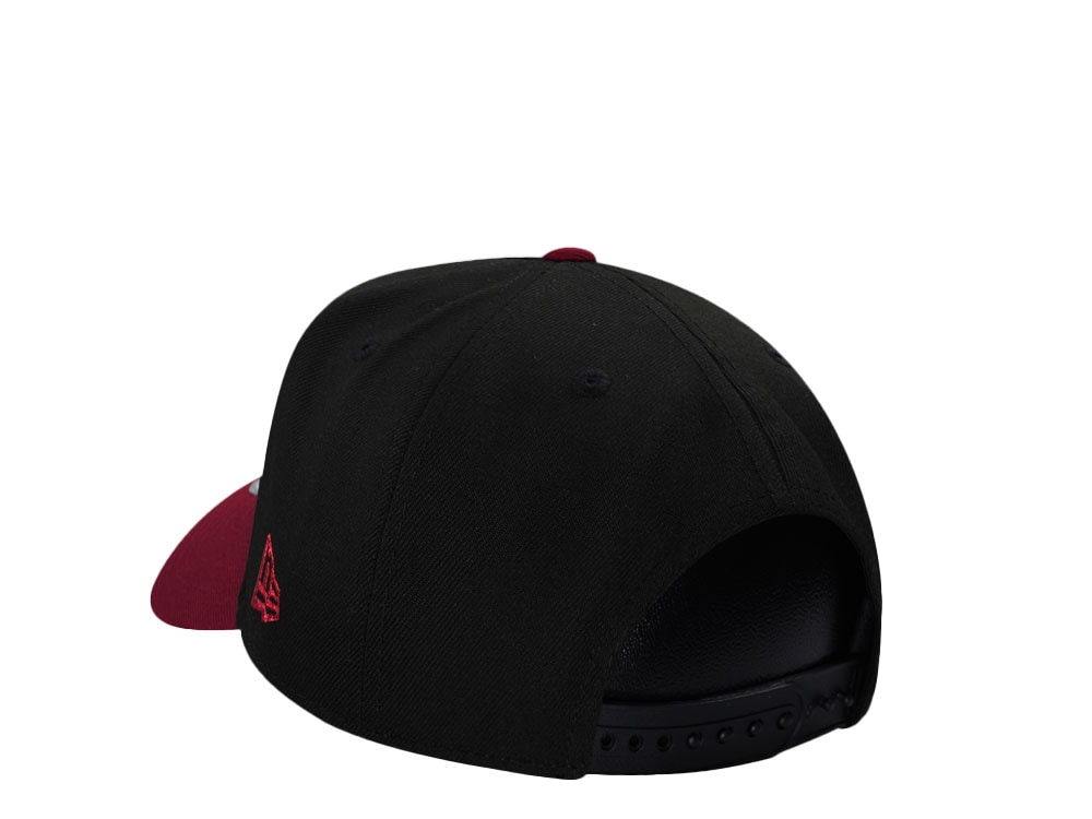 New Era AC Milan Black Metallic Two Tone Edition 9Forty A Frame Snapback Hat