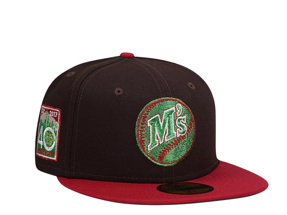 New Era Seattle Mariners 40th Anniversary Finest Metallic Two Tone Edition 59Fifty Fitted Hat