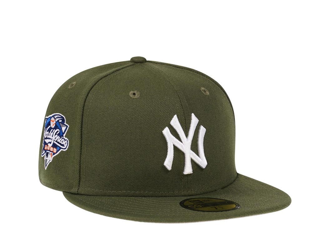 New Era New York Yankees World Series 2000 Rifle Green and Stone Edition 59Fifty Fitted Hat