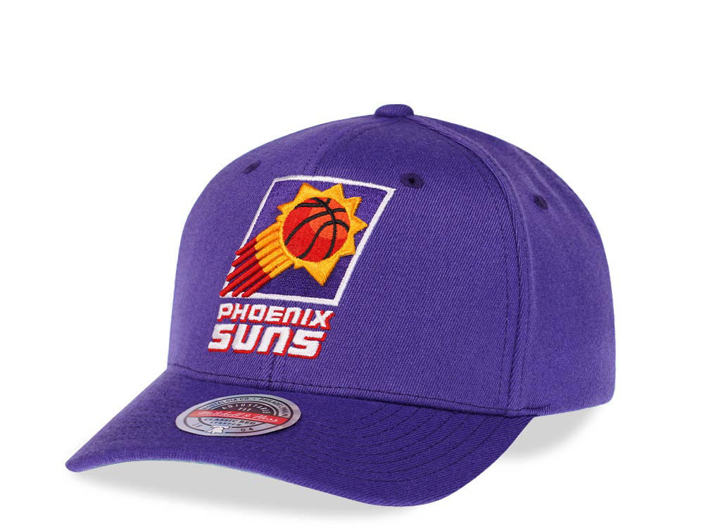 Mitchell & Ness Phoenix Suns Team Ground Red Line Solid Flex Snapback Hat
