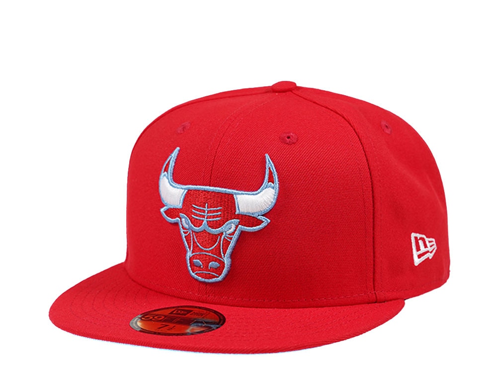 New Era Chicago Bulls Red and Blue Edition 59Fifty Fitted Hat
