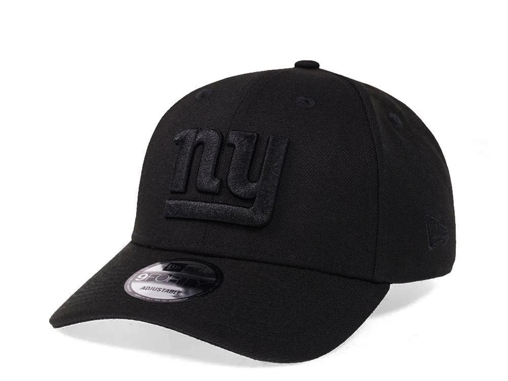 New Era New York Giants All Black 9Forty Snapback Hat