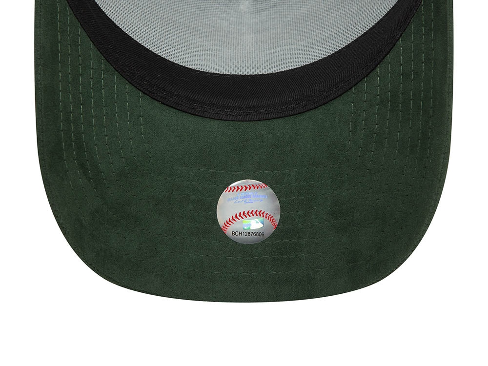 New Era Los Angeles Dodgers Faux Suede Edition Green 9Forty A Frame Snapback Hat