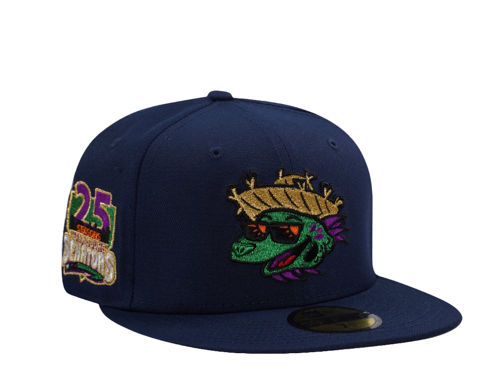 New Era Harrisburg Senators 25th Anniversary Ocean Blue Prime Edition 59Fifty Fitted Cap