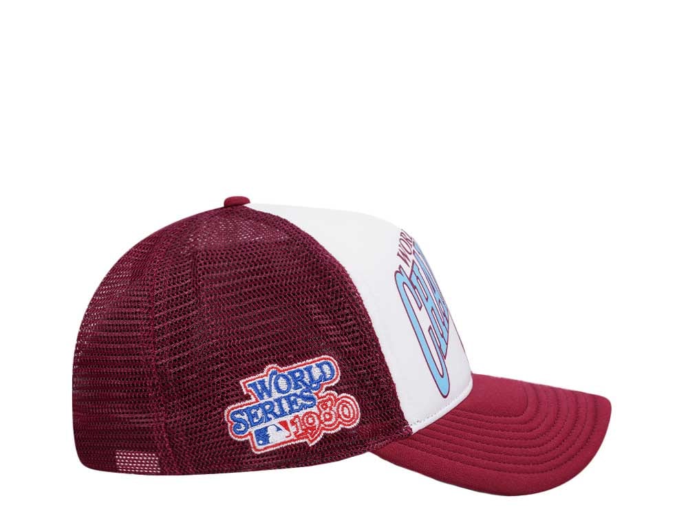 47Brand Philadelphia Phillies World Series 1980 Champions Offside Trucker Snapback Hat