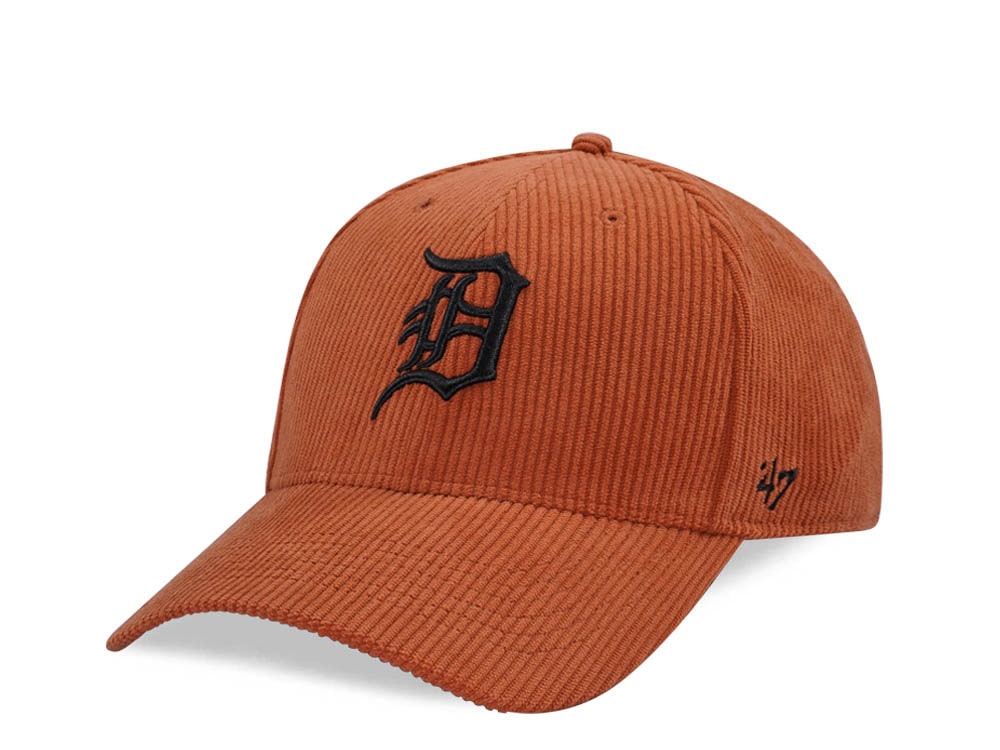 47Brand Detroit Tigers Burnt Orange Thick Cord MVP Strapback Hat