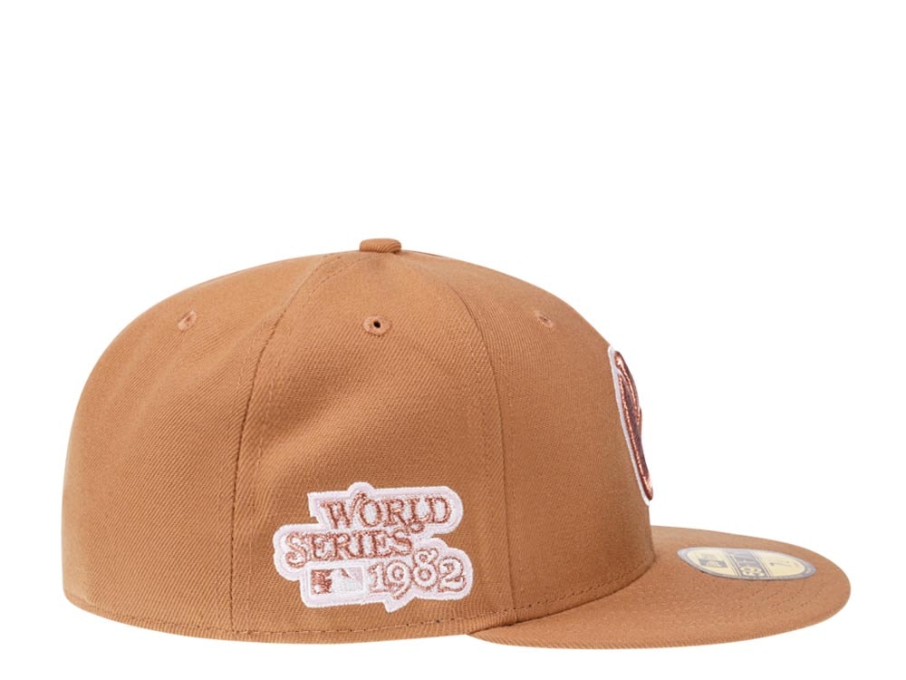 New Era Milwaukee Brewers World Series 1982 Sweet Gingerbread Edition 59Fifty Fitted Hat