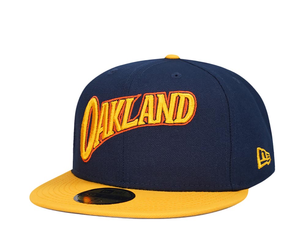 New Era Golden State Warriors Navy Yellow Two Tone Edition 59Fifty Fitted Hat