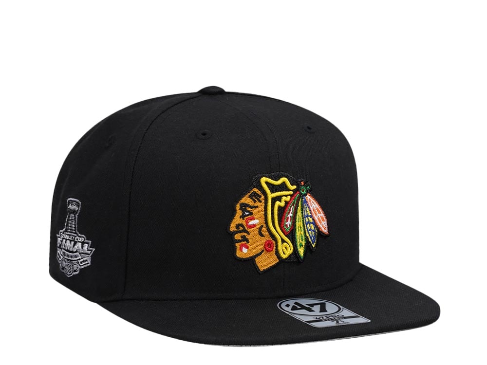 47Brand Chicago Blackhawks Stanley Cup 2013 Vintage Black 47Pro Fitted Hat