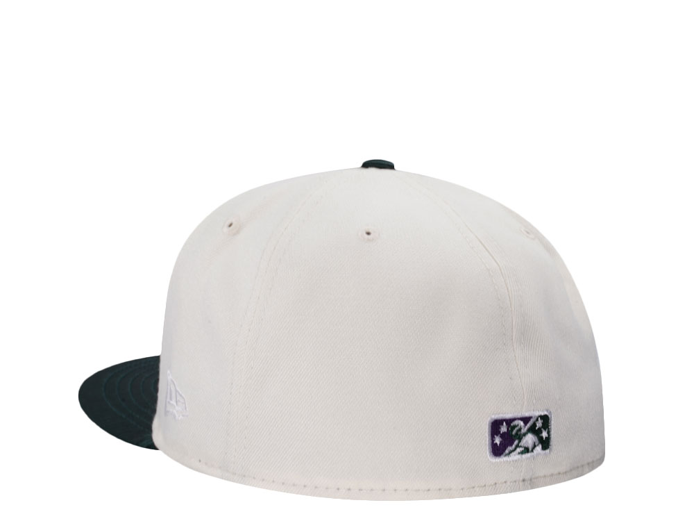New Era New Orleans Zephyrs  Chrome Satin Brim Two Tone Edition 59Fifty Fitted Cap