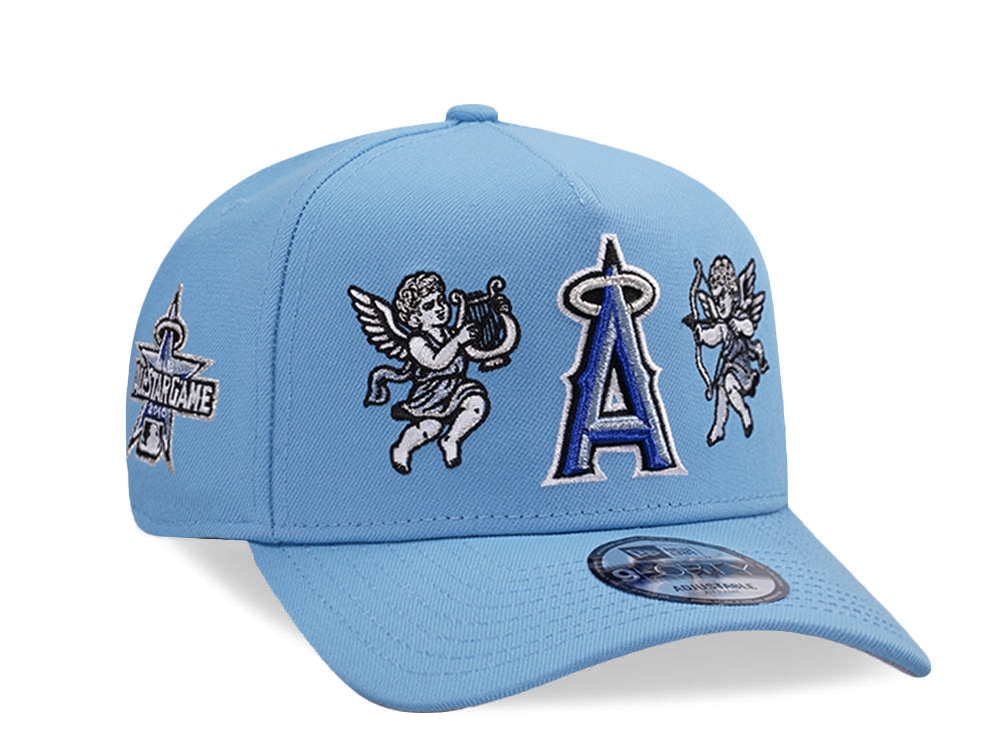 New Era Anaheim Angels All Star Game 2010 Cupids Sky Blue Prime Edition 9Forty A Frame Snapback Cap