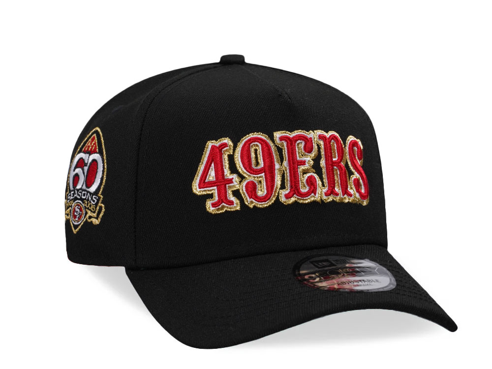 New Era San Francisco 49ers 60 Seasons Gold 9Forty A Frame Snapback Hat