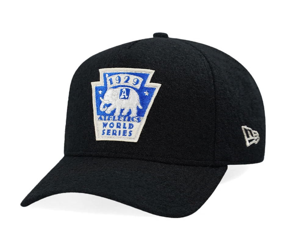 New Era Oakland Athletics World Series 1929 Black Edition 9Forty A Frame Snapback Hat