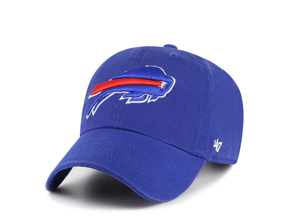 47Brand Buffalo Bills Royal Blue Classic Edition Clean Up Strapback Cap