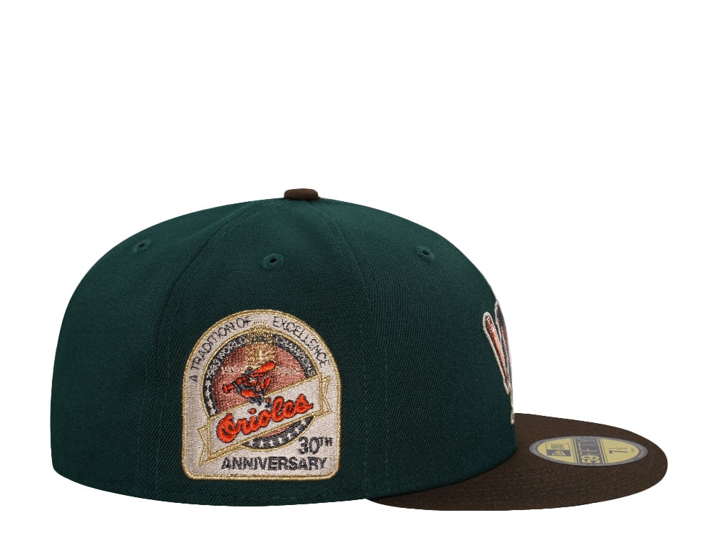 New Era Baltimore Orioles 30th Anniversary Copper Two Tone Edition 59Fifty Fitted Hat