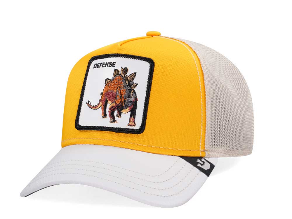 Goorin Bros Roofed Lizard Defense Yellow Trucker Snapback Hat