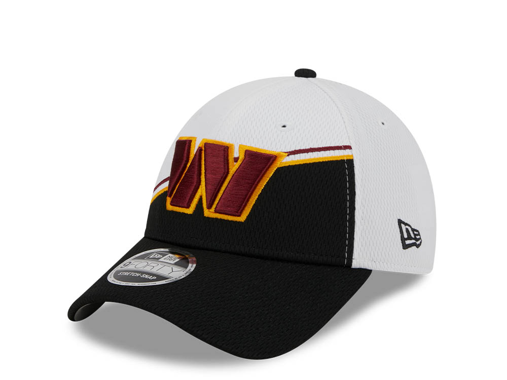 New Era Washington Commanders NFL Sideline 2023 Black White  9Forty Snapback Hat