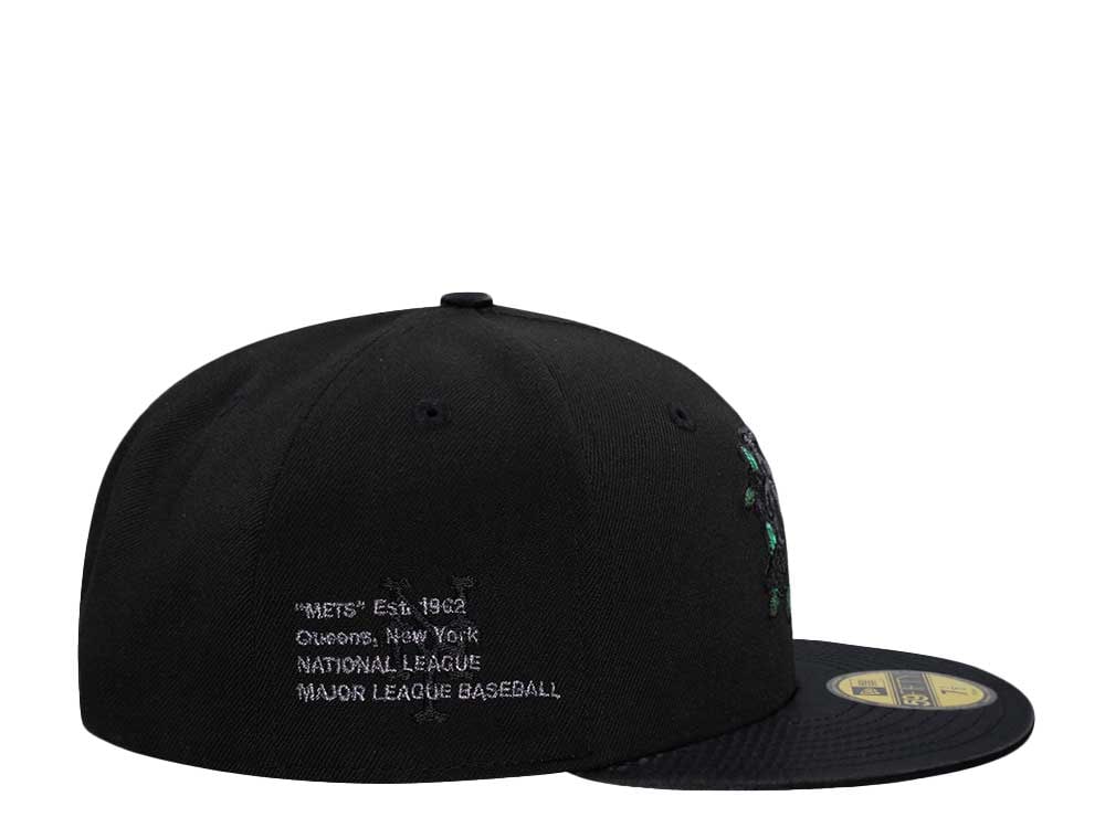 New Era New York Mets Dark Metallic Satin Brim Prime Edition 59Fifty Fitted Hat