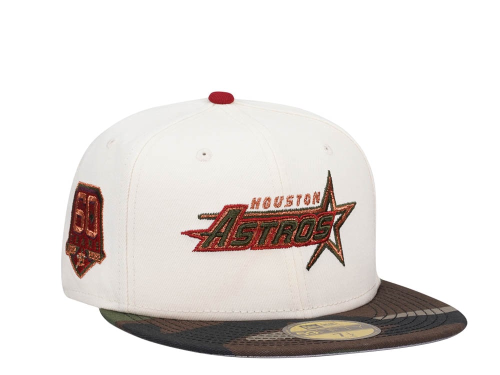 New Era Houston Astros 60 Years Chrome Camo Two Tone Edition 59Fifty Fitted Hat