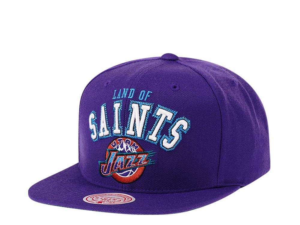 Mitchell & Ness Utah Jazz HWC Zig Zag Satin Undervisor Snapback Hat