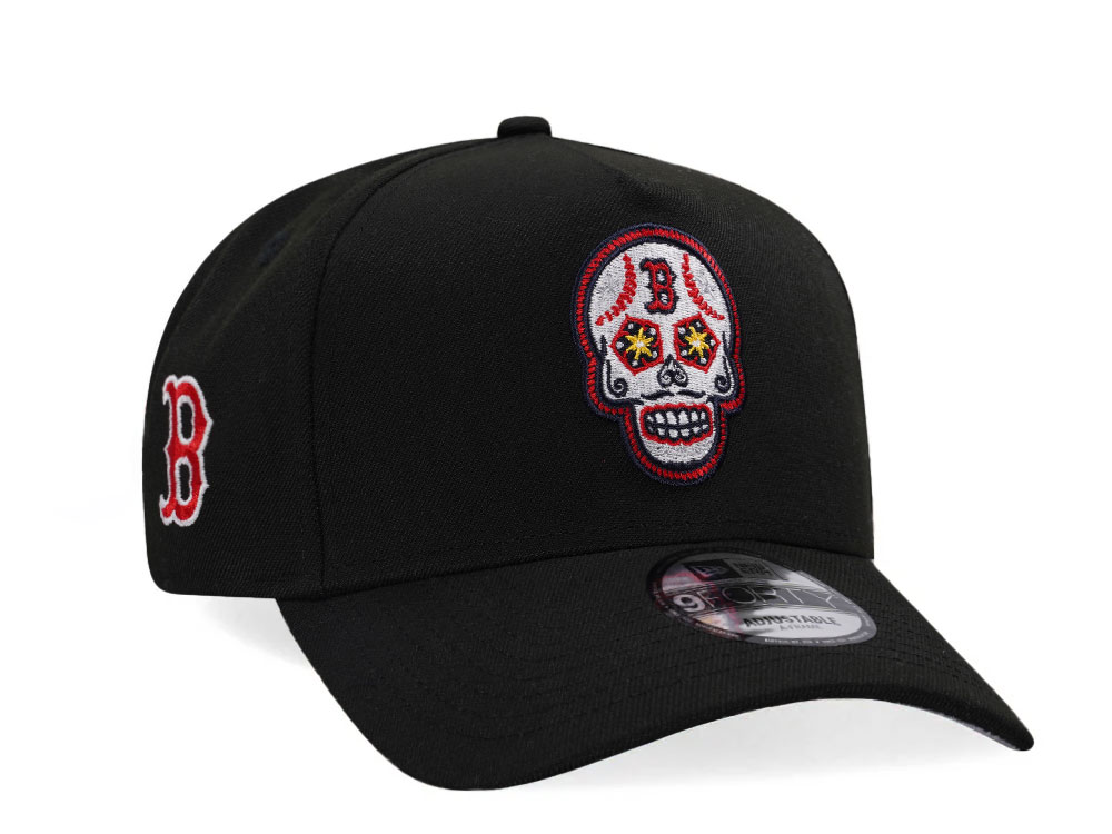 New Era Boston Red Sox Skull Black Classic Edition 9Forty A Frame Snapback Hat