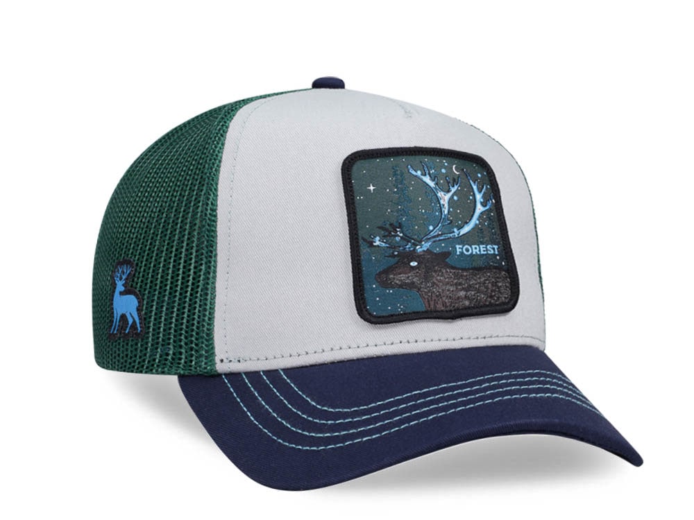 Capslab Fantastic Beasts Forest White Green Blue Trucker Snapback Hat