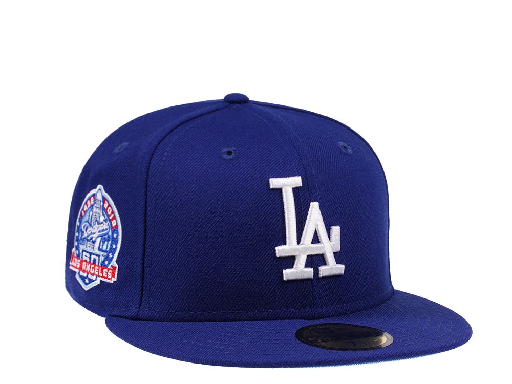 New Era Los Angeles Dodgers 60th Anniversary Glacier Blue Edition 59Fifty Fitted Hat