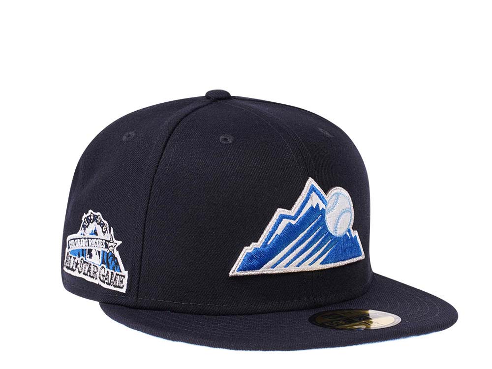 New Era Colorado Rockies All Star Game 1998 Iced Glacier Blue Edition 59Fifty Fitted Hat