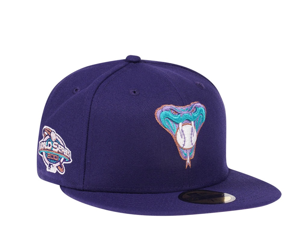 New Era Arizona Diamondbacks World Series 2001 Purple Pink Edition 59Fifty Fitted Hat