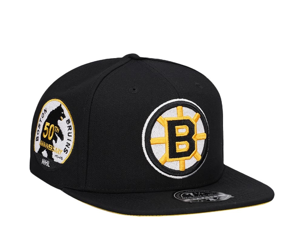 Mitchell & Ness Boston Bruins 50th Anniversary Vintage Edition Dynasty Fitted Hat
